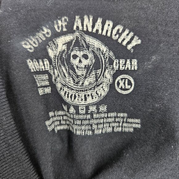 Sons Of Anarchy‎ Shirt Mens XL Black Men Of Mayhem Motorcycle Club SOA Tee - Picture 11 of 12